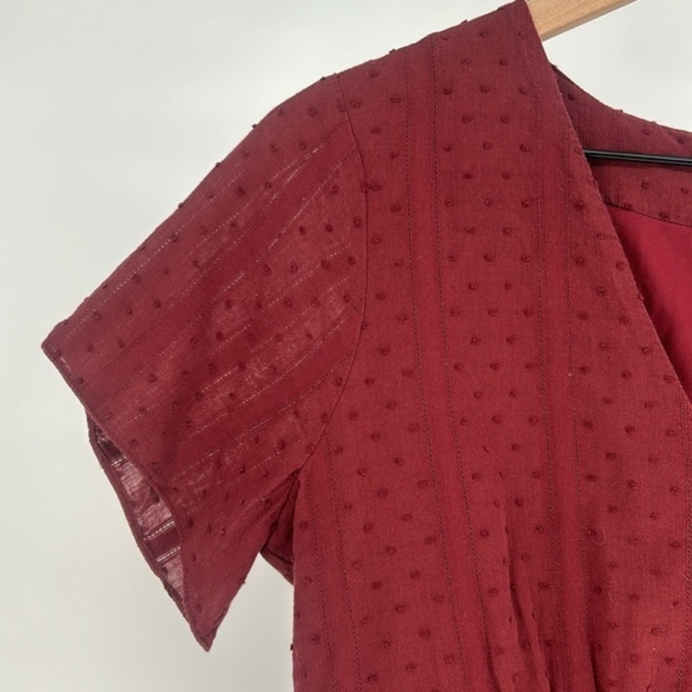 Madewell Burgundy Mini Dress - Picture 7 of 12